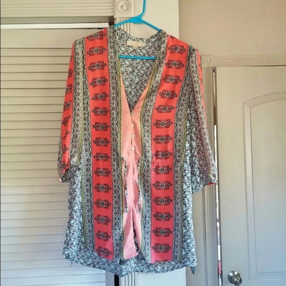 Multicolored Floral Romper - Picture 2 of 4